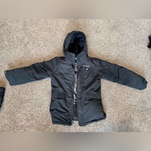 Columbia Kids' Charcoal Hooded Puffer Jacket